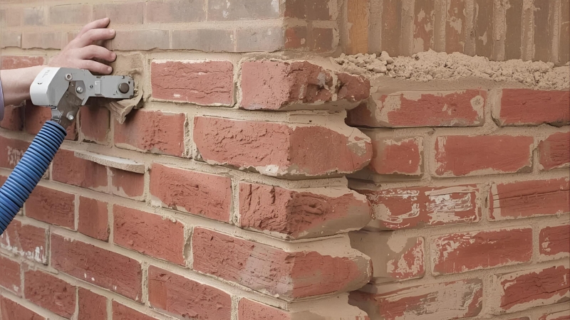 Brick pointing service restoring mortar joints on weathered brickwork to improve strength and durability.