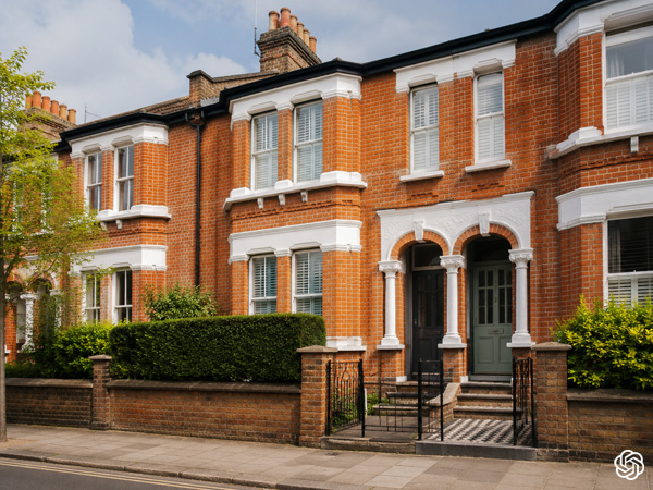 London home with peeling paint needs professional cleaning